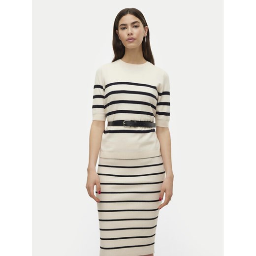 Vero Moda Sweter Saba 10306829 Beżowy Regular Fit ze sklepu MODIVO w kategorii Swetry damskie - zdjęcie 182616041