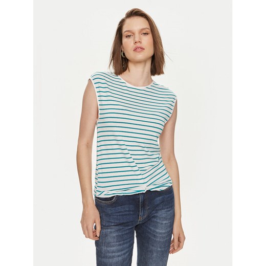 United Colors Of Benetton T-Shirt 3NRAD107J Zielony Regular Fit ze sklepu MODIVO w kategorii Bluzki damskie - zdjęcie 182616043