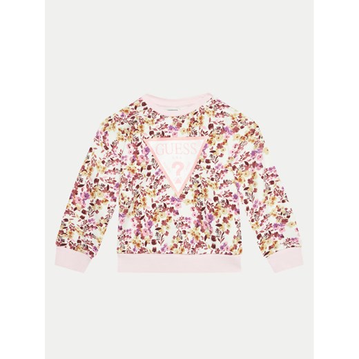 Guess Bluza K4BQ00 KAD73 Różowy Regular Fit ze sklepu MODIVO w kategorii Bluzy dziewczęce - zdjęcie 182616050