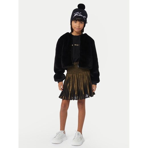 Karl Lagerfeld Kids Sukienka codzienna Z30189 S Czarny Regular Fit ze sklepu MODIVO w kategorii Sukienki dziewczęce - zdjęcie 182616101