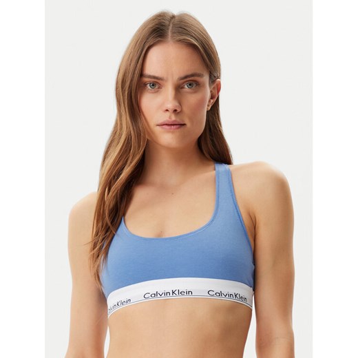 Calvin Klein Underwear Biustonosz top 0000F3785E Niebieski ze sklepu MODIVO w kategorii Biustonosze - zdjęcie 182616122
