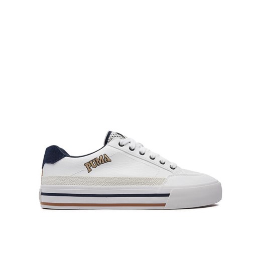 Puma Sneakersy Court Classic Vulc Retro Club 395089-01 Biały ze sklepu MODIVO w kategorii Trampki męskie - zdjęcie 182616174