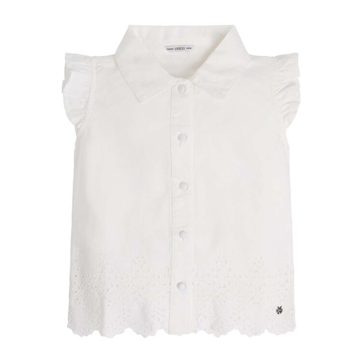 Guess Koszula J3GH05 WCVM0 Biały Regular Fit ze sklepu MODIVO w kategorii Koszule dziewczęce - zdjęcie 182616182