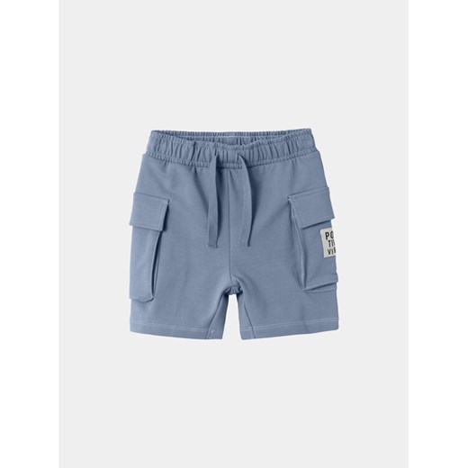 NAME IT Szorty materiałowe Dylan 13228567 Niebieski Regular Fit ze sklepu MODIVO w kategorii Spodenki chłopięce - zdjęcie 182616200