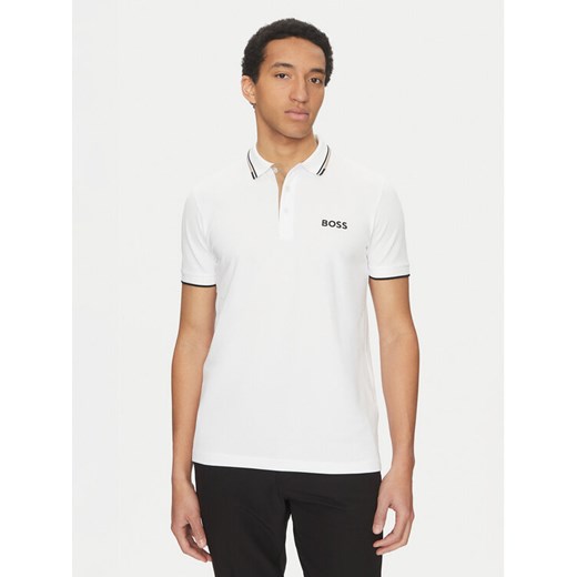 BOSS Polo Paddy Pro 50469102 Beżowy Regular Fit ze sklepu MODIVO w kategorii T-shirty męskie - zdjęcie 182616203