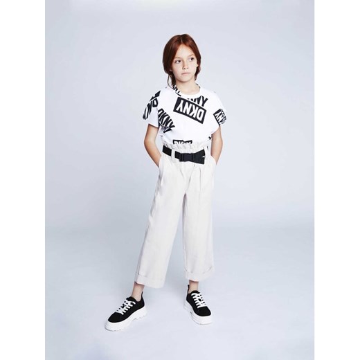 DKNY T-Shirt D35S84 S Czarny Regular Fit ze sklepu MODIVO w kategorii Bluzki dziewczęce - zdjęcie 182616264
