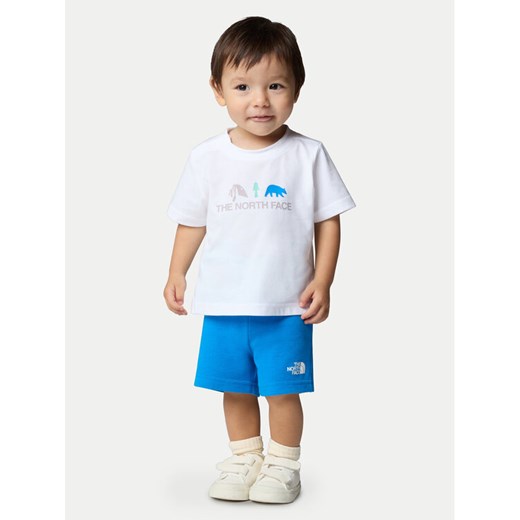 The North Face Komplet t-shirt i spodenki NF0A8BA3 Niebieski Regular Fit ze sklepu MODIVO w kategorii Komplety niemowlęce - zdjęcie 182616282
