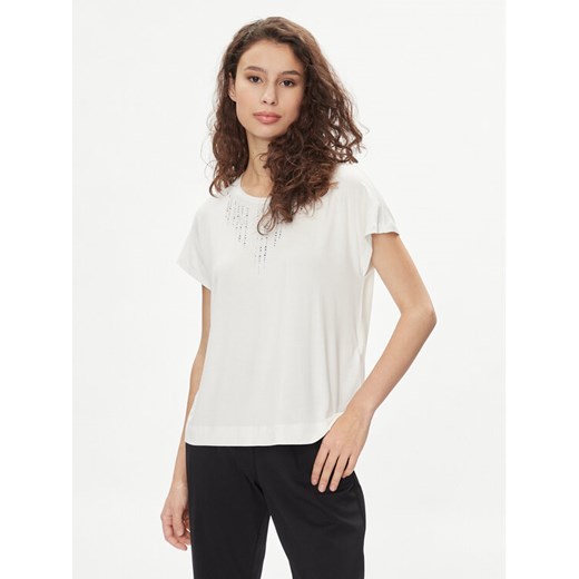 Liu Jo T-Shirt TA4194 JS360 Écru Regular Fit ze sklepu MODIVO w kategorii Bluzki damskie - zdjęcie 182616340