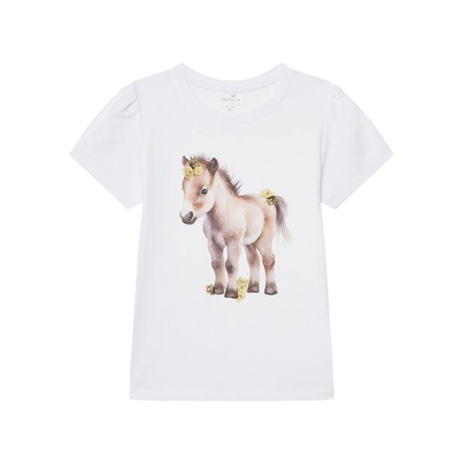 NAME IT T-Shirt Hani 13243178 Biały Standard Fit ze sklepu MODIVO w kategorii Bluzki dziewczęce - zdjęcie 182616341
