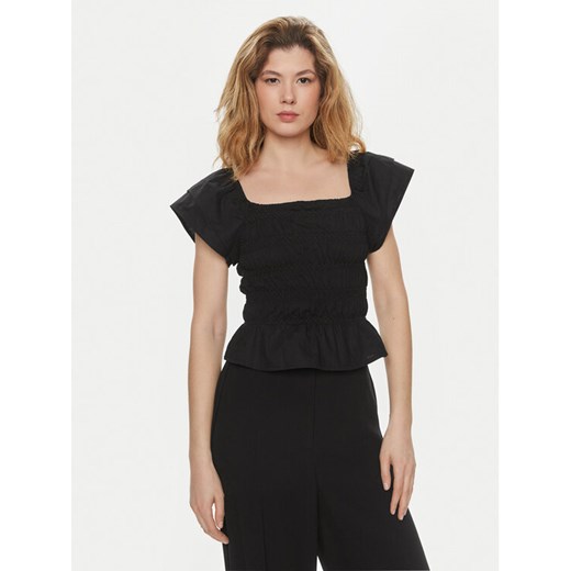 Brave Soul Bluzka LWT-624CERYS Czarny Straight Fit ze sklepu MODIVO w kategorii Bluzki damskie - zdjęcie 182616352