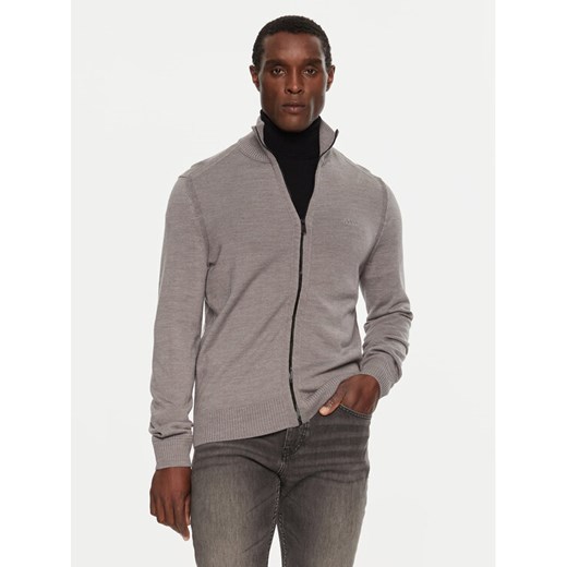 Boss Sweter Avac_Fz 50501750 Szary Regular Fit ze sklepu MODIVO w kategorii Swetry męskie - zdjęcie 182616360