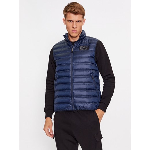 EA7 Emporio Armani Kamizelka 6RPQ02 PN5ZZ 1554 Granatowy Regular Fit ze sklepu MODIVO w kategorii Kamizelki męskie - zdjęcie 182616390