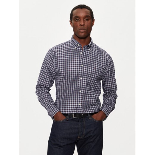 Tommy Hilfiger Koszula MW0MW37363 Granatowy Regular Fit ze sklepu MODIVO w kategorii Koszule męskie - zdjęcie 182616511