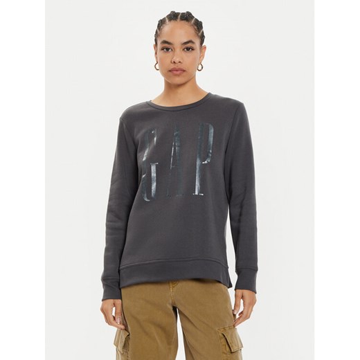 Gap Bluza 540907-00 Szary Relaxed Fit ze sklepu MODIVO w kategorii Bluzy damskie - zdjęcie 182616532