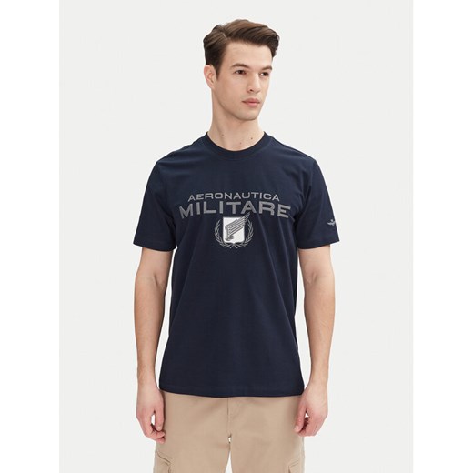 Aeronautica Militare T-Shirt 251TS2379J674 Granatowy Regular Fit ze sklepu MODIVO w kategorii T-shirty męskie - zdjęcie 182616561