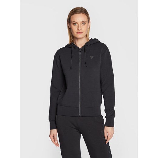 Guess Bluza V3RQ11 K7UW2 Granatowy Regular Fit ze sklepu MODIVO w kategorii Bluzy damskie - zdjęcie 182616580