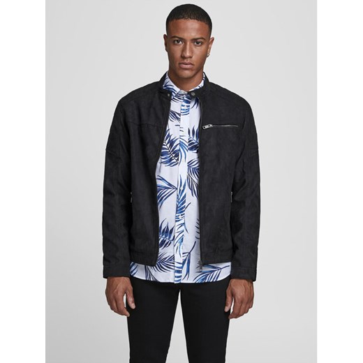 Jack&Jones Kurtka z imitacji skóry Rocky 12147218 Czarny Regular Fit ze sklepu MODIVO w kategorii Kurtki męskie - zdjęcie 182616590