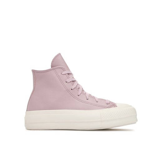Converse Trampki Chuck Taylor All Star Lift Platform Leather A07130C Fioletowy Converse 36_5 MODIVO