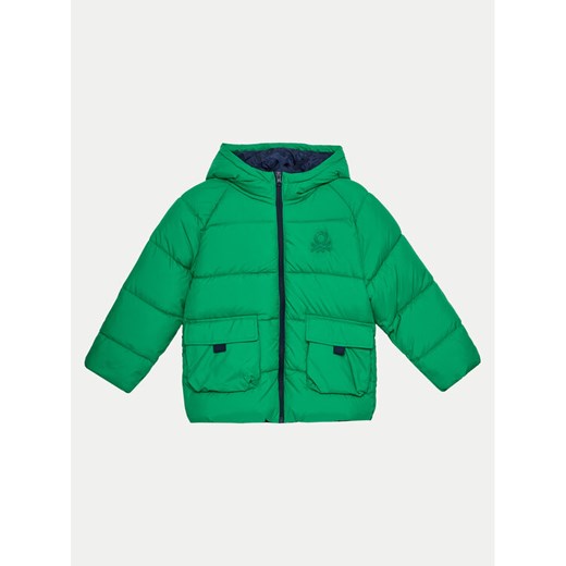 United Colors Of Benetton Kurtka zimowa 2WU0CN052 Zielony Regular Fit ze sklepu MODIVO w kategorii Kurtki chłopięce - zdjęcie 182616644