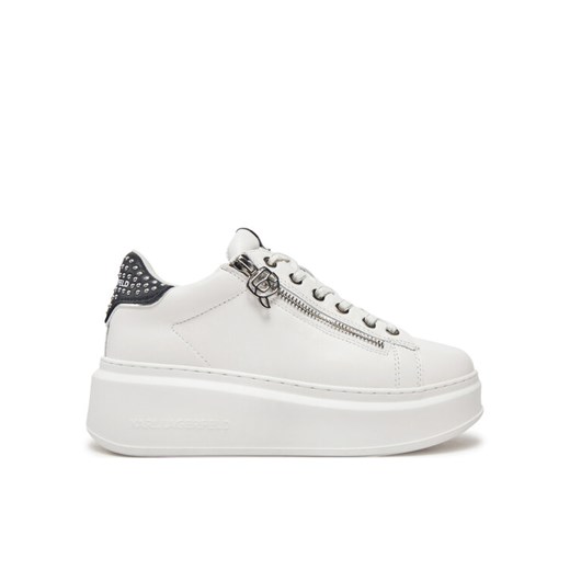KARL LAGERFELD Sneakersy Ankapri KL63527 Biały ze sklepu MODIVO w kategorii Buty sportowe damskie - zdjęcie 182616764