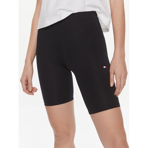Tommy Hilfiger Kolarki Essentials Hw Flag Fitted Short WW0WW41112 Granatowy Skinny Fit ze sklepu MODIVO w kategorii Szorty - zdjęcie 182616783