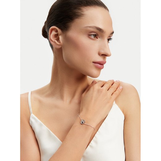 Guess Bransoletka Lovely Guess JUBB03 036JW Srebrne rodowanie ze sklepu MODIVO w kategorii Bransoletki - zdjęcie 182616813