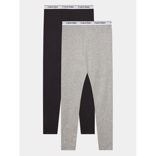 Calvin Klein Underwear Komplet 2 par legginsów G80G800653 Kolorowy Slim Fit ze sklepu MODIVO w kategorii Spodnie dziewczęce - zdjęcie 182616814