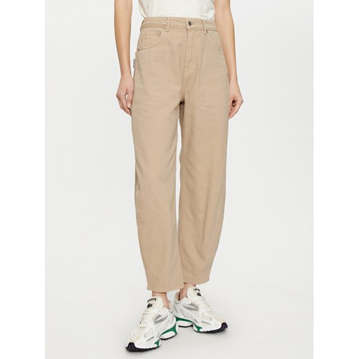 Haveone Jeansy PFA-M110 Beżowy Mom Fit ze sklepu MODIVO w kategorii Jeansy damskie - zdjęcie 182616821
