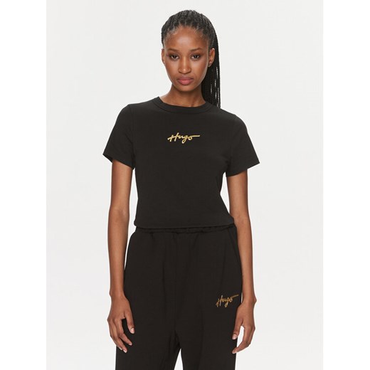 Hugo T-Shirt Classic 50508289 Czarny Regular Fit ze sklepu MODIVO w kategorii Bluzki damskie - zdjęcie 182616822