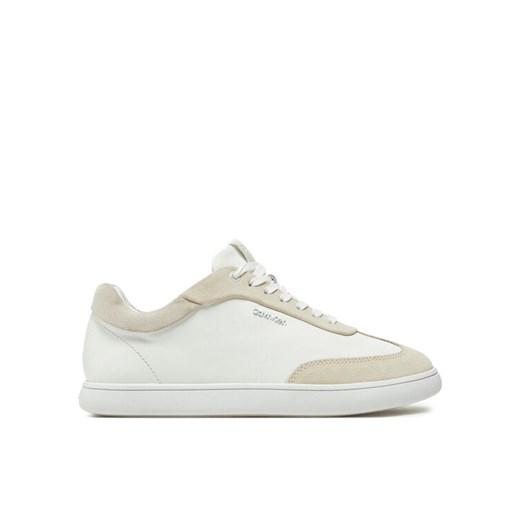 Calvin Klein Sneakersy Cupsole Lace Up - Lth Sue Mix HW0HW02435 Beżowy ze sklepu MODIVO w kategorii Buty sportowe damskie - zdjęcie 182616830