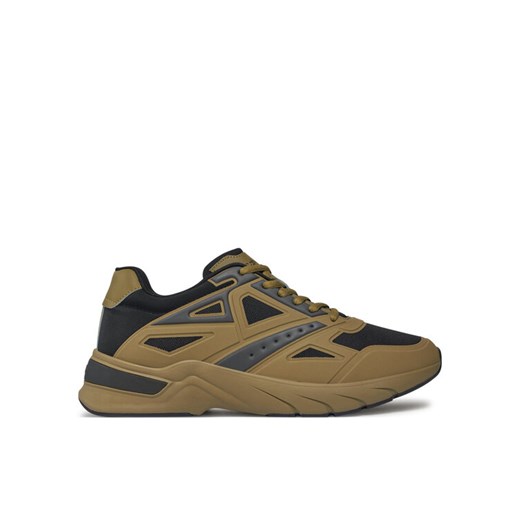 Calvin Klein Sneakersy Low Top Lace Up HM0HM01363 Zielony ze sklepu MODIVO w kategorii Buty sportowe męskie - zdjęcie 182616953