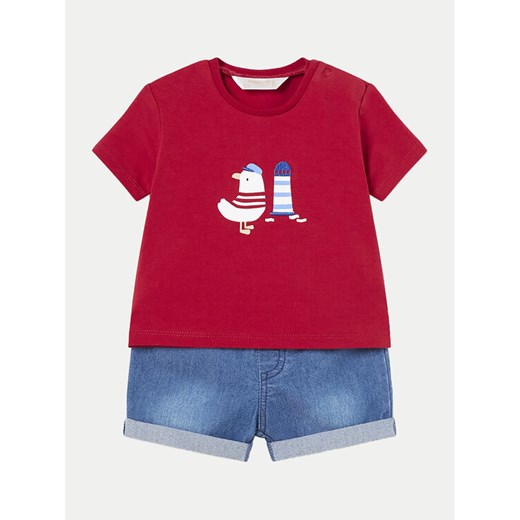 Mayoral Komplet t-shirt i spodenki 1209 Czerwony Regular Fit ze sklepu MODIVO w kategorii Komplety niemowlęce - zdjęcie 182616982