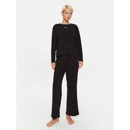 Boss Piżama 50527206 Czarny Regular Fit ze sklepu MODIVO w kategorii Piżamy damskie - zdjęcie 182617013