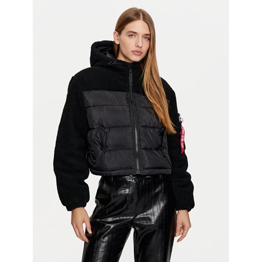 Alpha Industries Kurtka zimowa 138001 Czarny Regular Fit ze sklepu MODIVO w kategorii Kurtki damskie - zdjęcie 182617083