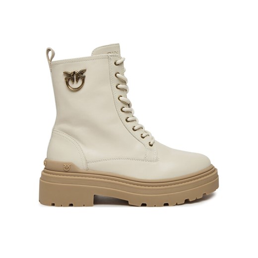 PINKO Trapery Mia 11 SD0141 P001 Écru ze sklepu MODIVO w kategorii Workery damskie - zdjęcie 182617150