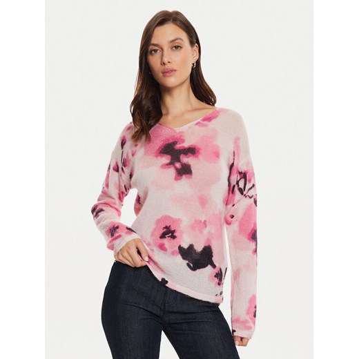 Tatuum Sweter Solo T2416.090B Różowy Regular Fit ze sklepu MODIVO w kategorii Swetry damskie - zdjęcie 182617183