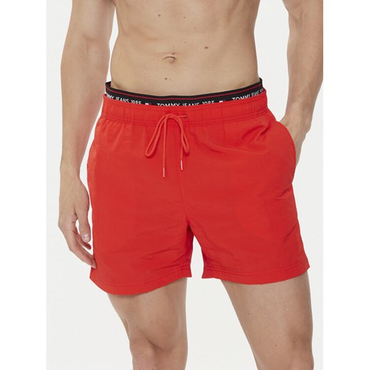 Tommy Hilfiger Szorty kąpielowe UM0UM03141 Czerwony Regular Fit Tommy Hilfiger S MODIVO