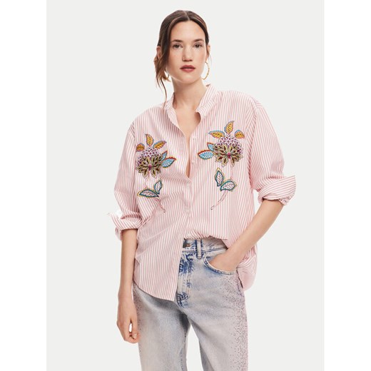 Desigual Koszula Nagano 24WWCW40 Różowy Regular Fit ze sklepu MODIVO w kategorii Koszule damskie - zdjęcie 182617272