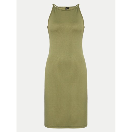 Pieces Sukienka dzianinowa Ostina 17124786 Zielony Slim Fit ze sklepu MODIVO w kategorii Sukienki - zdjęcie 182617282