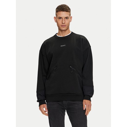 Hugo Bluza Dautumnas 50516667 Czarny Oversize ze sklepu MODIVO w kategorii Bluzy męskie - zdjęcie 182617420