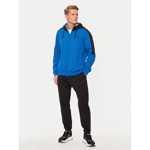 EA7 Emporio Armani Dres 6DPV66 PJVTZ 25BJ Niebieski Regular Fit ze sklepu MODIVO w kategorii Dresy męskie - zdjęcie 182617440