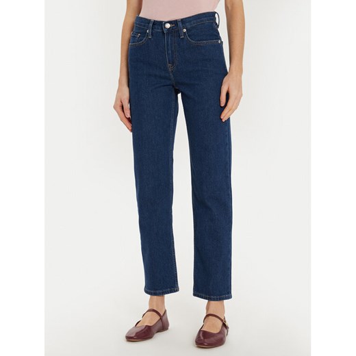 Tommy Hilfiger Jeansy Classic WW0WW43726 Niebieski Straight Fit ze sklepu MODIVO w kategorii Jeansy damskie - zdjęcie 182617513
