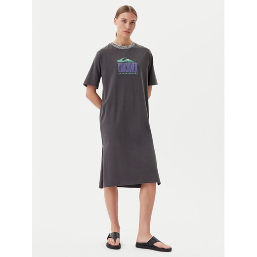 Quiksilver Sukienka codzienna EQWKD03035 Szary Relaxed Fit ze sklepu MODIVO w kategorii Sukienki - zdjęcie 182617520