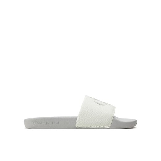 Calvin Klein Jeans Klapki Slide Monogram Co YW0YW00103 Écru 40 MODIVO