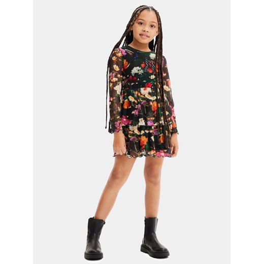 Desigual Sukienka codzienna 23WGVK12 Kolorowy Regular Fit ze sklepu MODIVO w kategorii Sukienki dziewczęce - zdjęcie 182617622