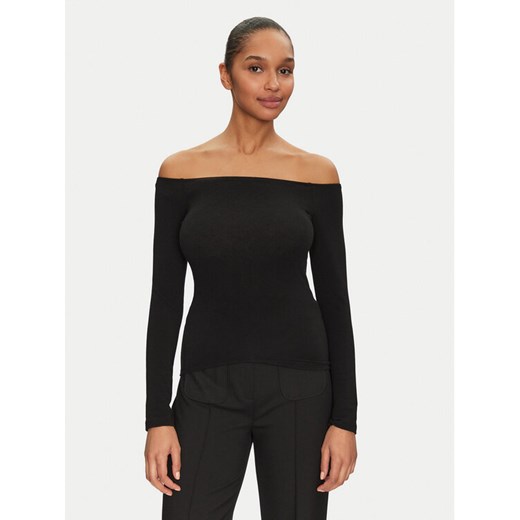ONLY Bluzka Glamour 15339763 Czarny Slim Fit ze sklepu MODIVO w kategorii Bluzki damskie - zdjęcie 182617631
