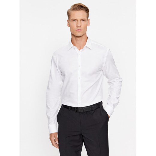 Hugo Koszula Kenno 50500965 Biały Slim Fit ze sklepu MODIVO w kategorii Koszule męskie - zdjęcie 182617684