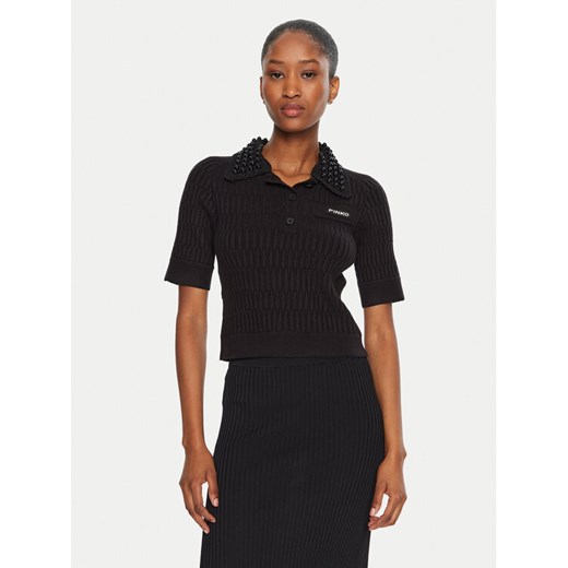 Pinko Sweter Egyptian 104363 A27J Czarny Regular Fit ze sklepu MODIVO w kategorii Swetry damskie - zdjęcie 182617704