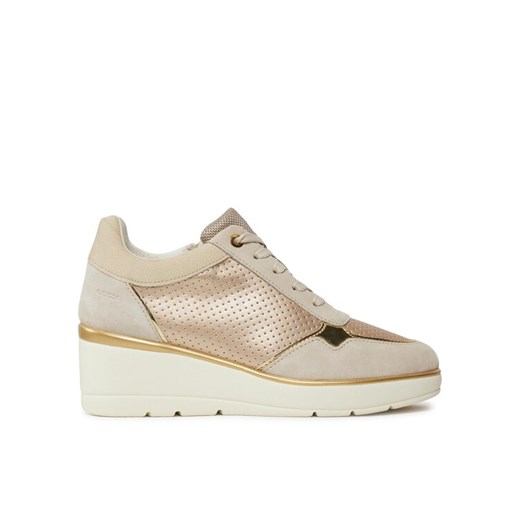 Geox Sneakersy D Ilde D25RAA 0AJ22 CB55V Beżowy ze sklepu MODIVO w kategorii Buty sportowe damskie - zdjęcie 182617803