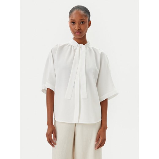 Marc O'Polo Bluzka 503 0840 41013 Biały Relaxed Fit ze sklepu MODIVO w kategorii Bluzki damskie - zdjęcie 182617912